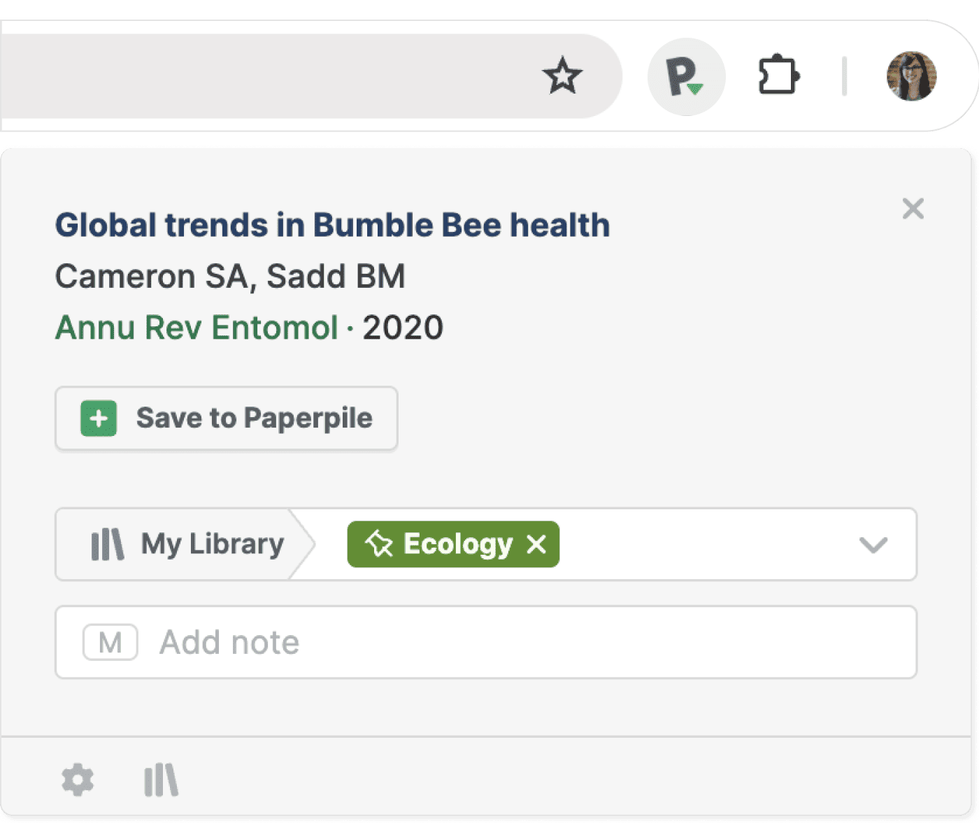 New browser extension features in Paperpile.